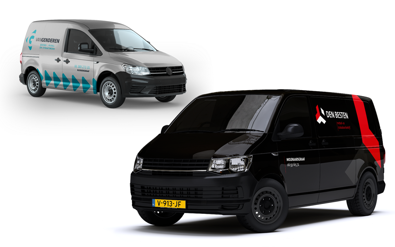 Autobelettering voor ZZP'ers met een nieuwe bus of compleet wagenpark